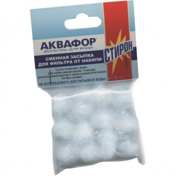 Сменная засыпка для фильтра от накипи АКВАФОР полифосфат натрия